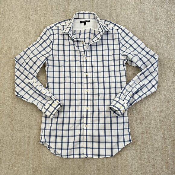 Banana Republic Slim Fit Non Iron Long Sleeve Button Up Cotton Shirt S - Picture 1 of 9